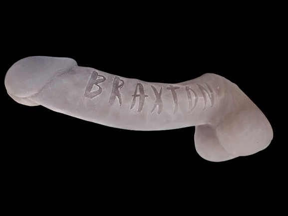Custom Imprinted 7 Inch Silicone Dildo NaughtyTimeToys Custom Imprinted 7 Inch Silicone Dildo NaughtyTimeToys