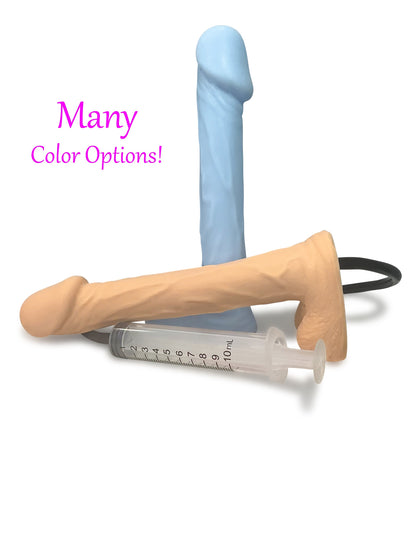 Squirting Dildo Ejaculating “The Little Guy” Penis sex toy super soft platinum silicone dildo