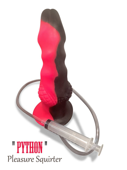 Squirting Dildo Ejaculating “Python” Penis sex toy super soft platinum silicone dildo