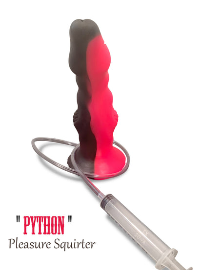 Squirting Dildo Ejaculating “Python” Penis sex toy super soft platinum silicone dildo