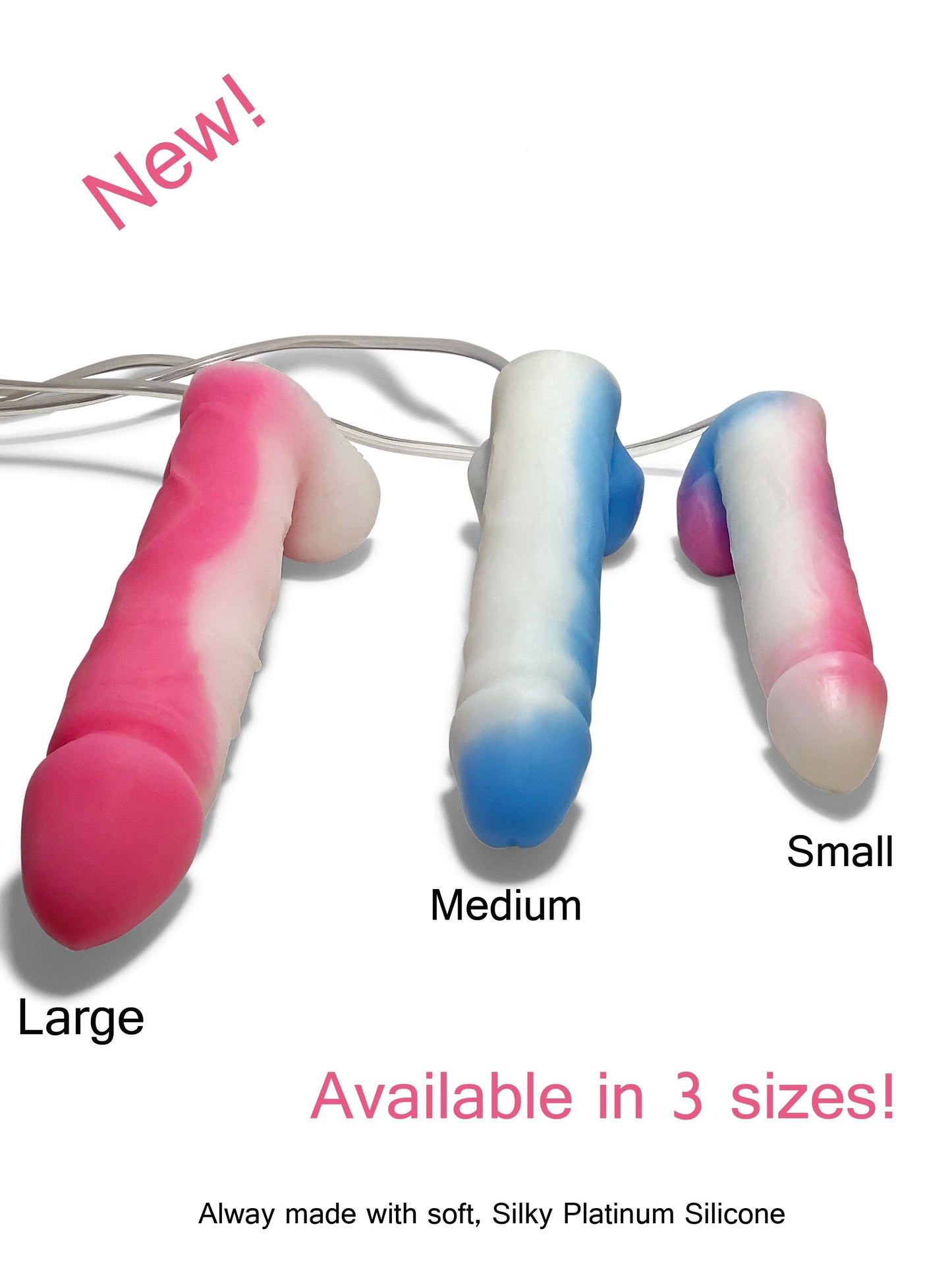 Squirting Dildo Ejaculating “Pinky XL” Penis sex toy super soft platinum silicone dildo