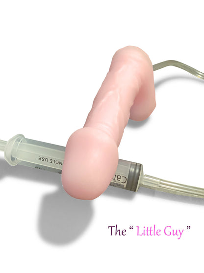 Squirting Dildo Ejaculating “The Little Guy” Penis sex toy super soft platinum silicone dildo